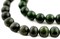 The Bead Chest Round Dark Green Nephrite Jade Beads 10mm Gemstone 16 Inch Strand